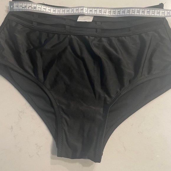 Sexy Black Bikini High Waisted Bottoms - Picture 3 of 7
